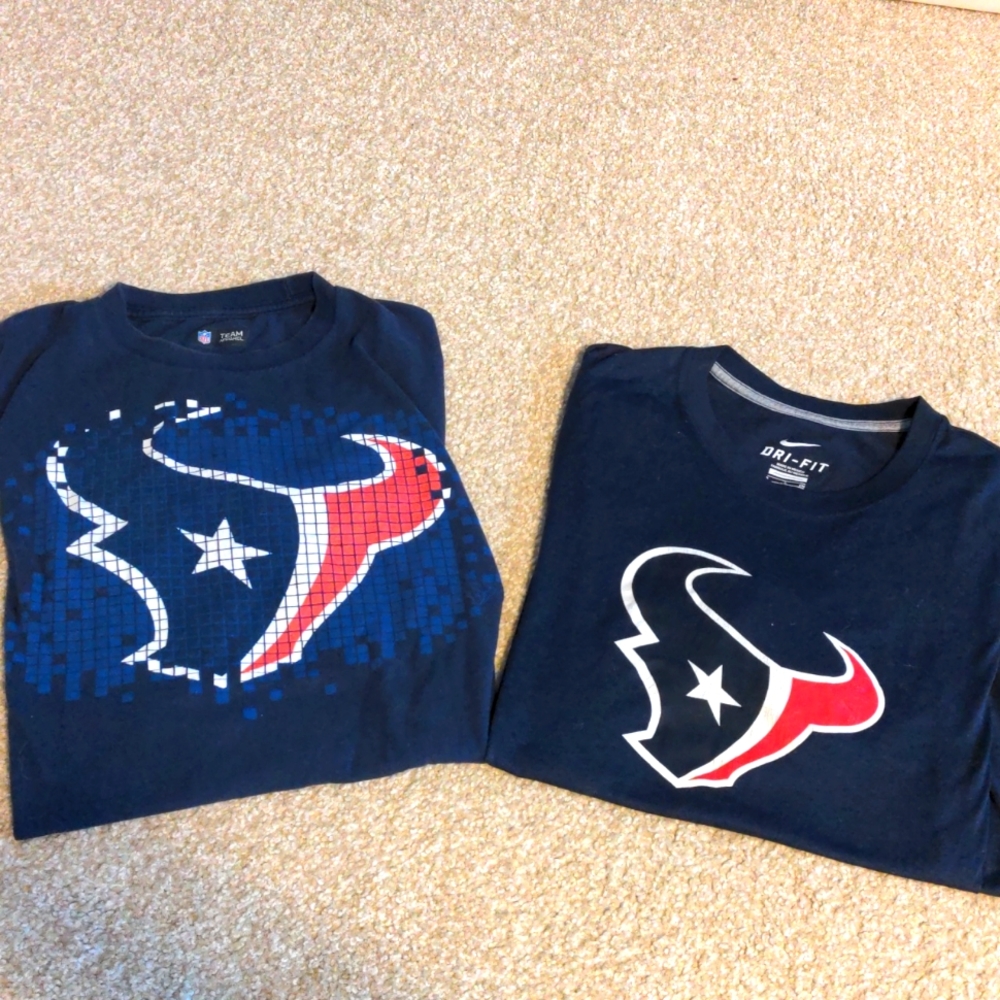 Two Houston Texans T-Shirts